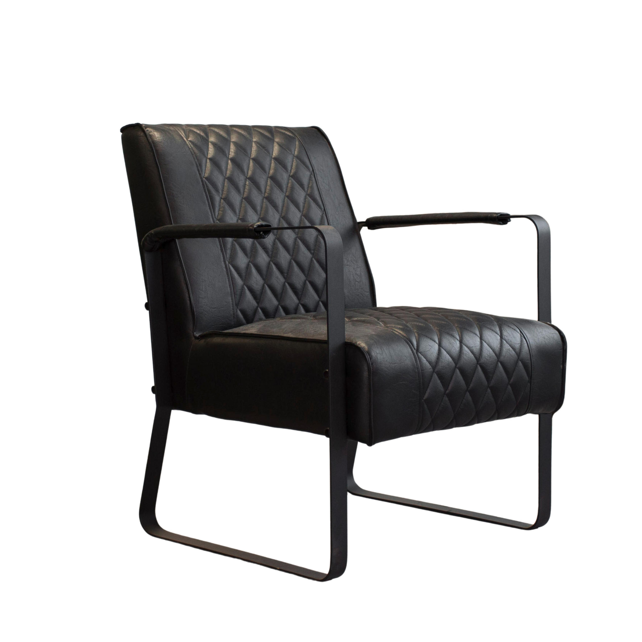 SESSEL in Mikrofaser Schwarz  - Schwarz, MODERN, Textil/Metall (65/82/76cm) - MID.YOU