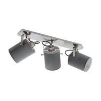 STRAHLER - Grau/Nickelfarben, Basics, Textil/Metall (57,5/9/10cm) - Eglo