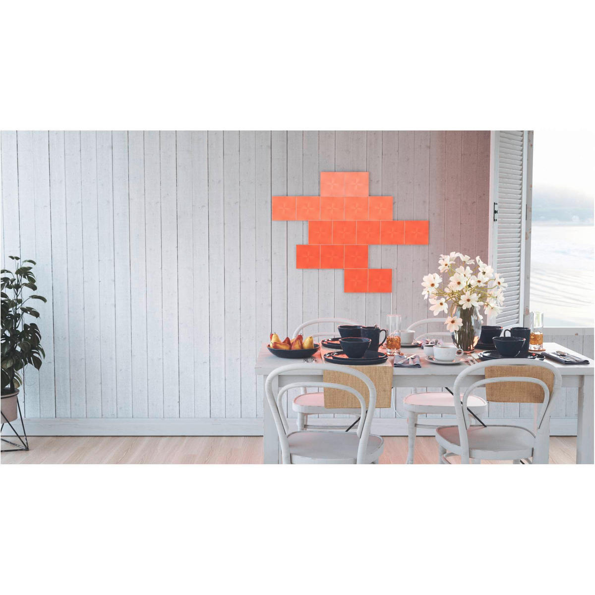 CANVAS STARTER KIT 17ER NANOLEAF CANVAS 15/15/1 cm   - Weiß, Basics, Kunststoff (15/15/1cm)
