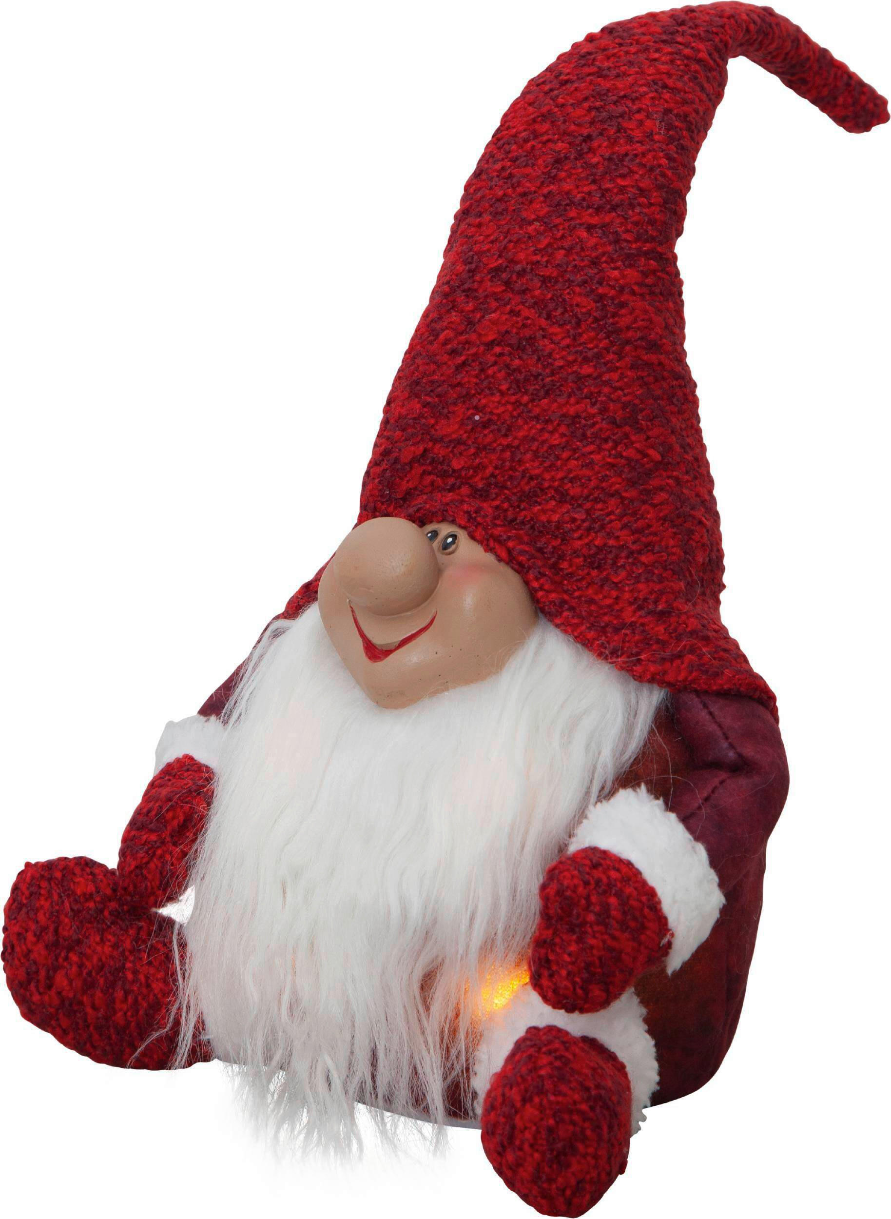 LED-DEKOLEUCHTE 20/15/34 cm   - Rot/Weiß, Basics, Kunststoff/Textil (20/15/34cm) - Eglo