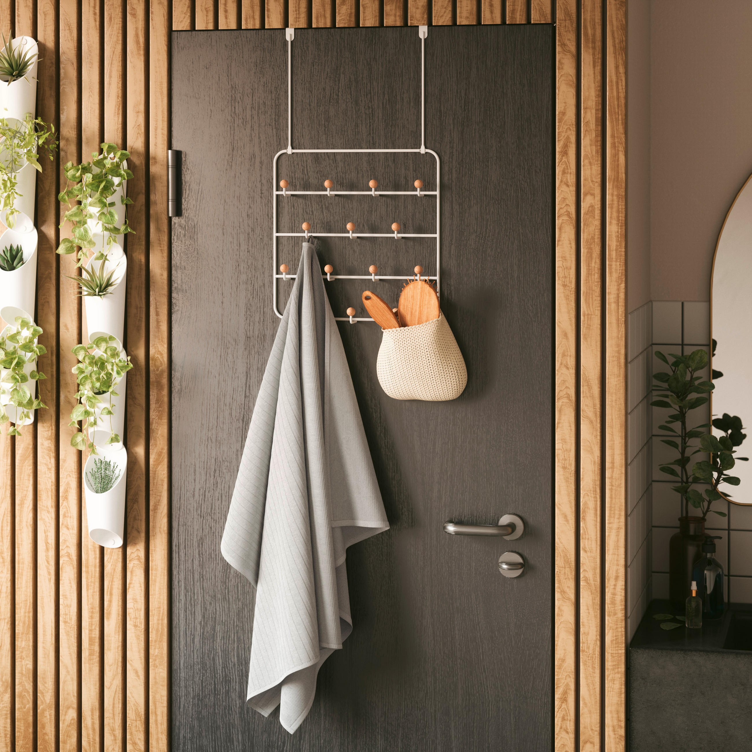 WANDGARDEROBE  in Weiß  - Weiß, Basics, Metall (36/60/9cm) - Umbra