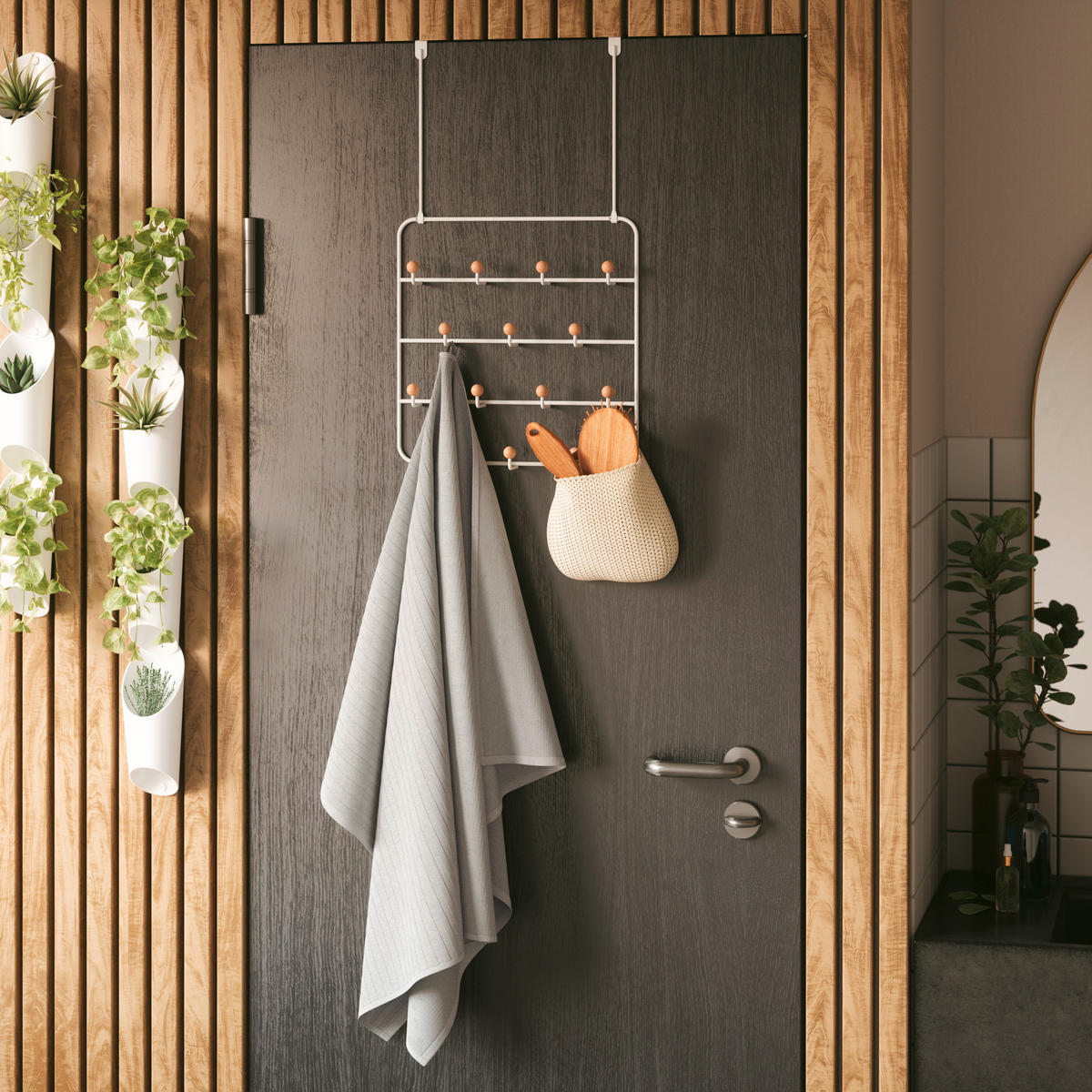 WANDGARDEROBE  in Weiß  - Weiß, Basics, Metall (36/60/9cm) - Umbra
