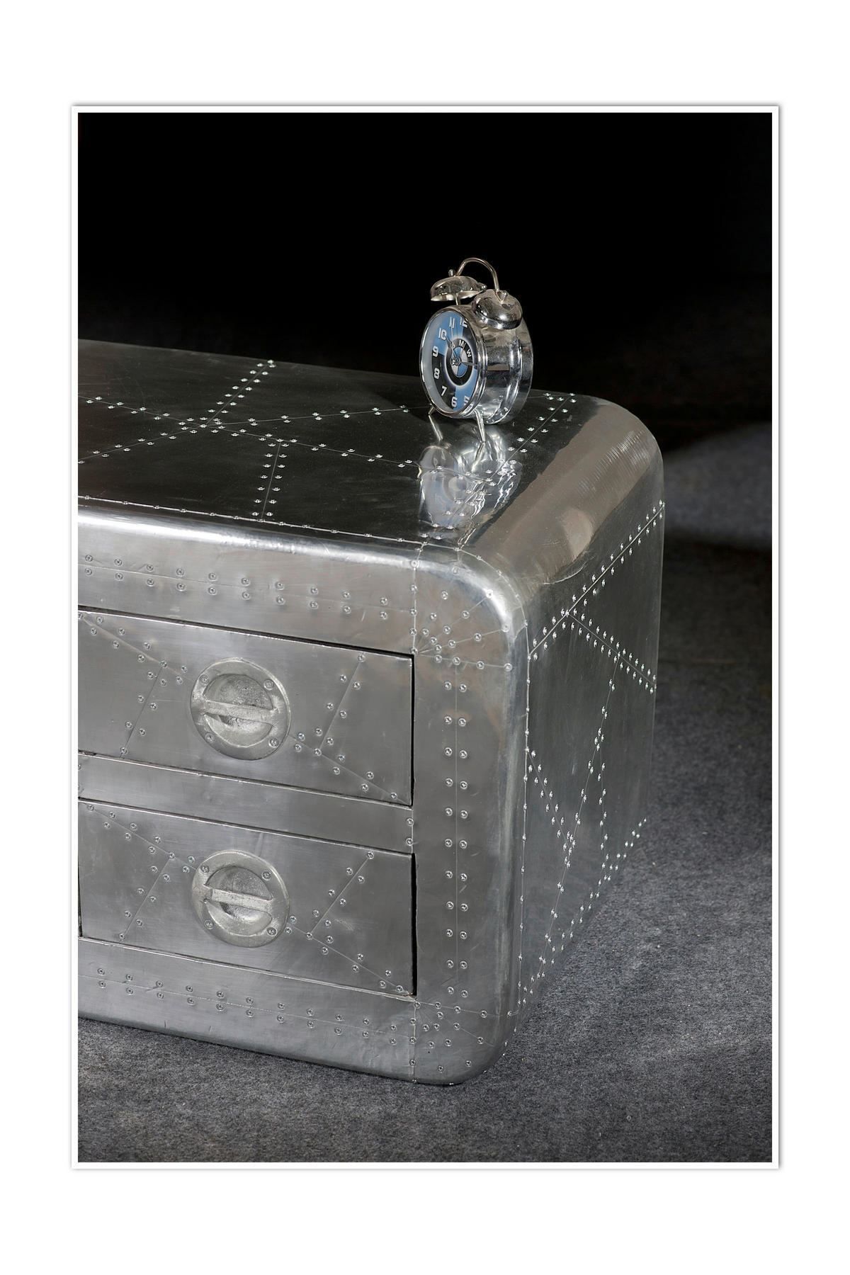 LOWBOARD  140/50/45 cm 4 Schublade(n)  - Silberfarben, Design, Holz/Holzwerkstoff (140/50/45cm) - MID.YOU