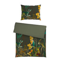 WENDEBETTWÄSCHE 2-teilig Satin 140/200 cm  - Olivgrün, KONVENTIONELL, Textil (140/200cm) - Esposa