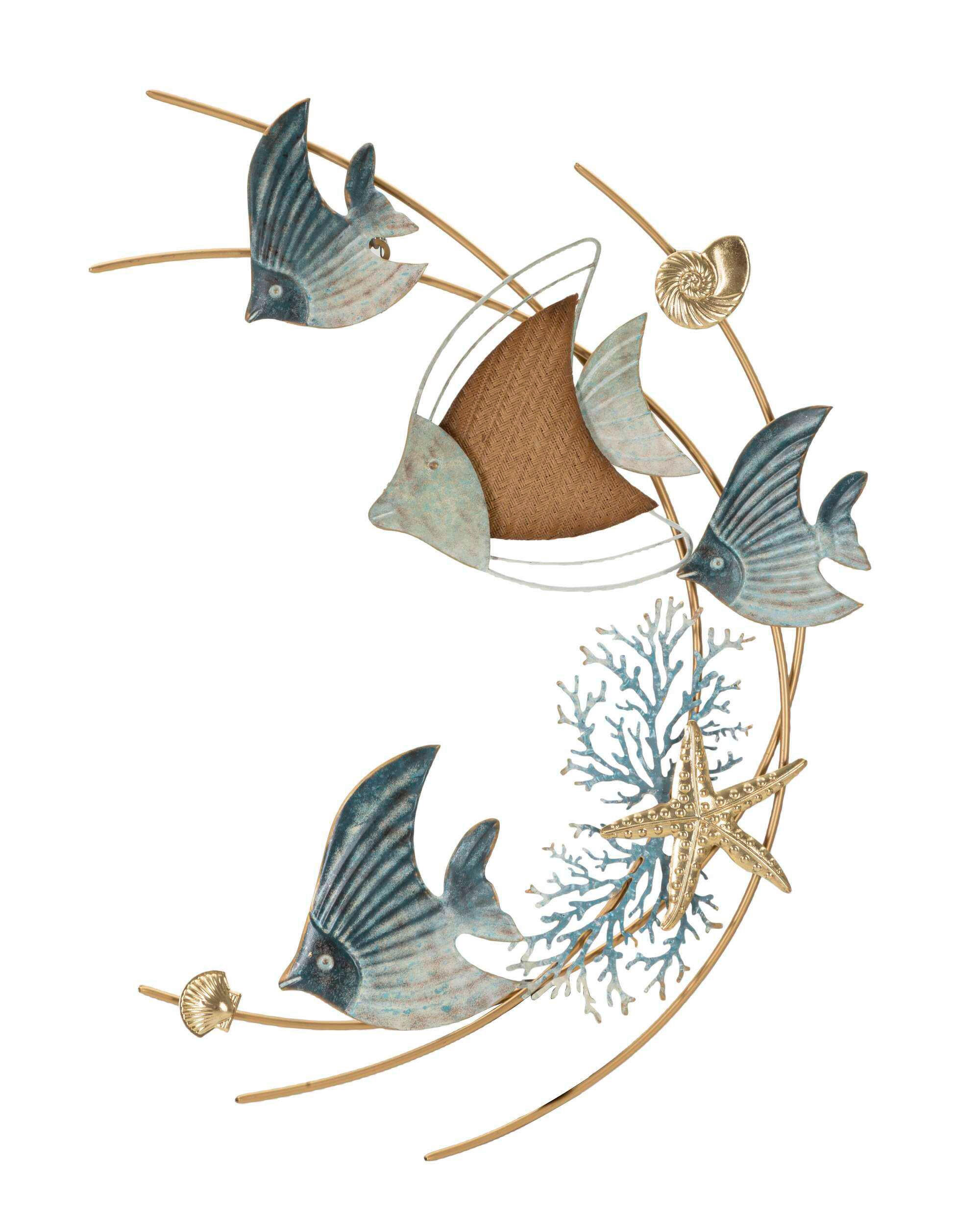 NÁSTENNÁ DEKORÁCIA 61/86/5 cm  - Basics, kov/kompozitné drevo (61/86/5cm)