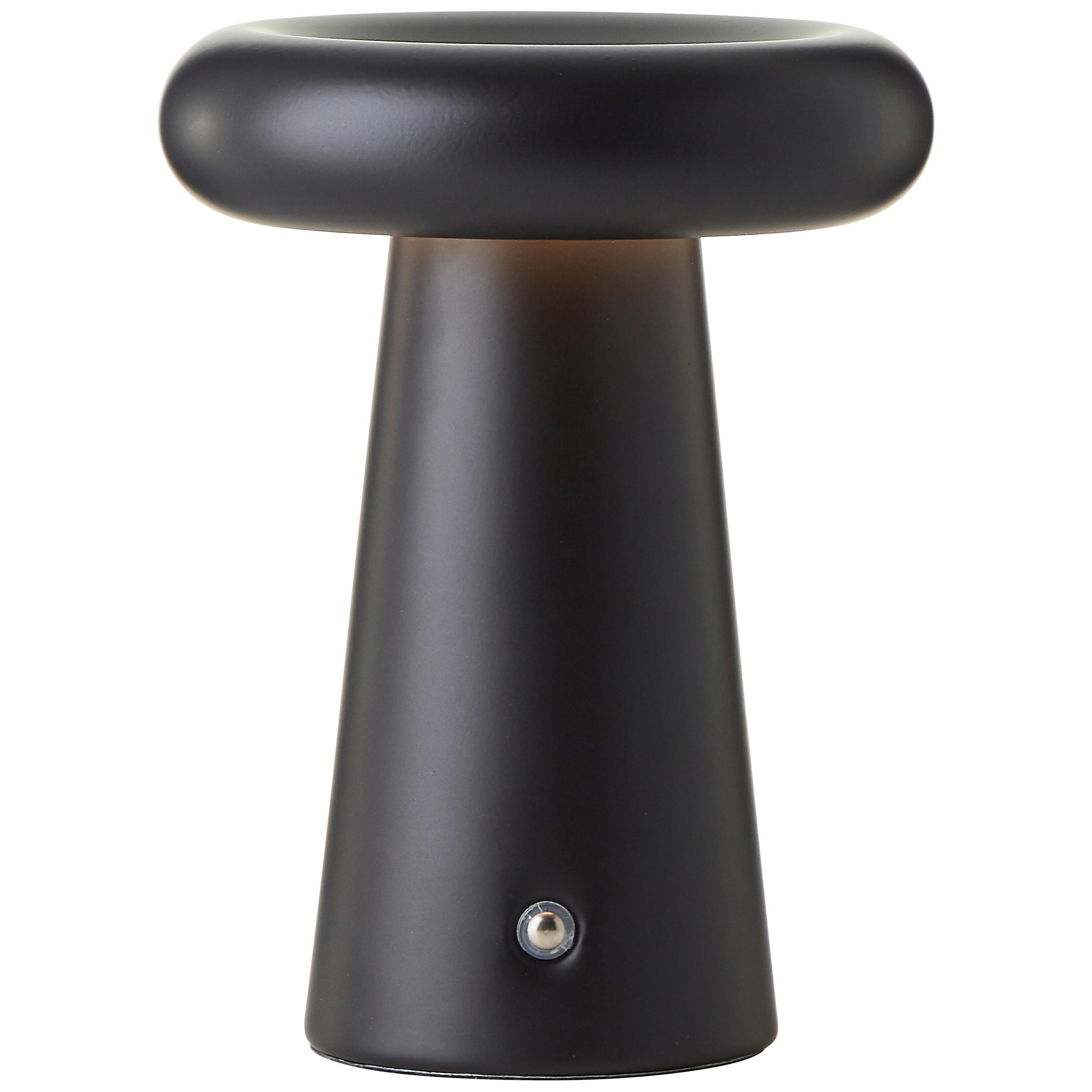 AKKU-TISCHLEUCHTE 14/18,5 cm  - Schwarz, Design, Metall (14/18,5cm)