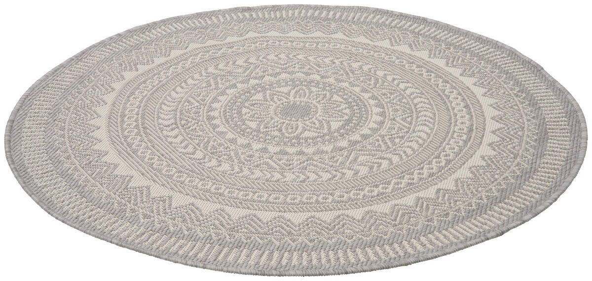TEPIH ZA UNUTAR./VANJ. UPORAB  120 cm  siva  Skara  - siva, Natur, tekstil (120cm) - Novel