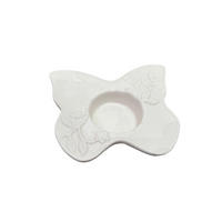 SVEČNIK - krem barve, Konvencionalno, keramika (11,5/3,5cm) - Ambia Home