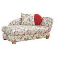 RÉCAMIERE in Flachgewebe Multicolor, Weiß  - Eichefarben/Multicolor, LIFESTYLE, Textil (176/85/88cm) - Xora