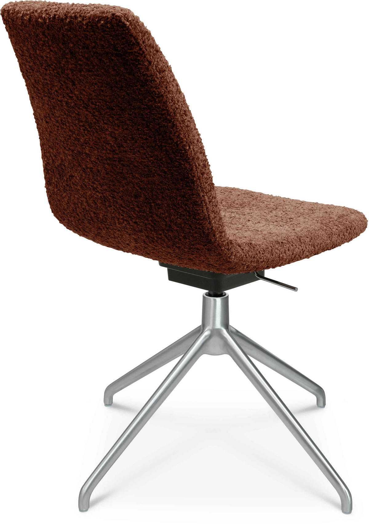 STUHL  in Aluminium Bouclé  - Alufarben/Kupferfarben, Design, Textil/Metall (46/81,5-84,5/55cm) - Johann Jakob