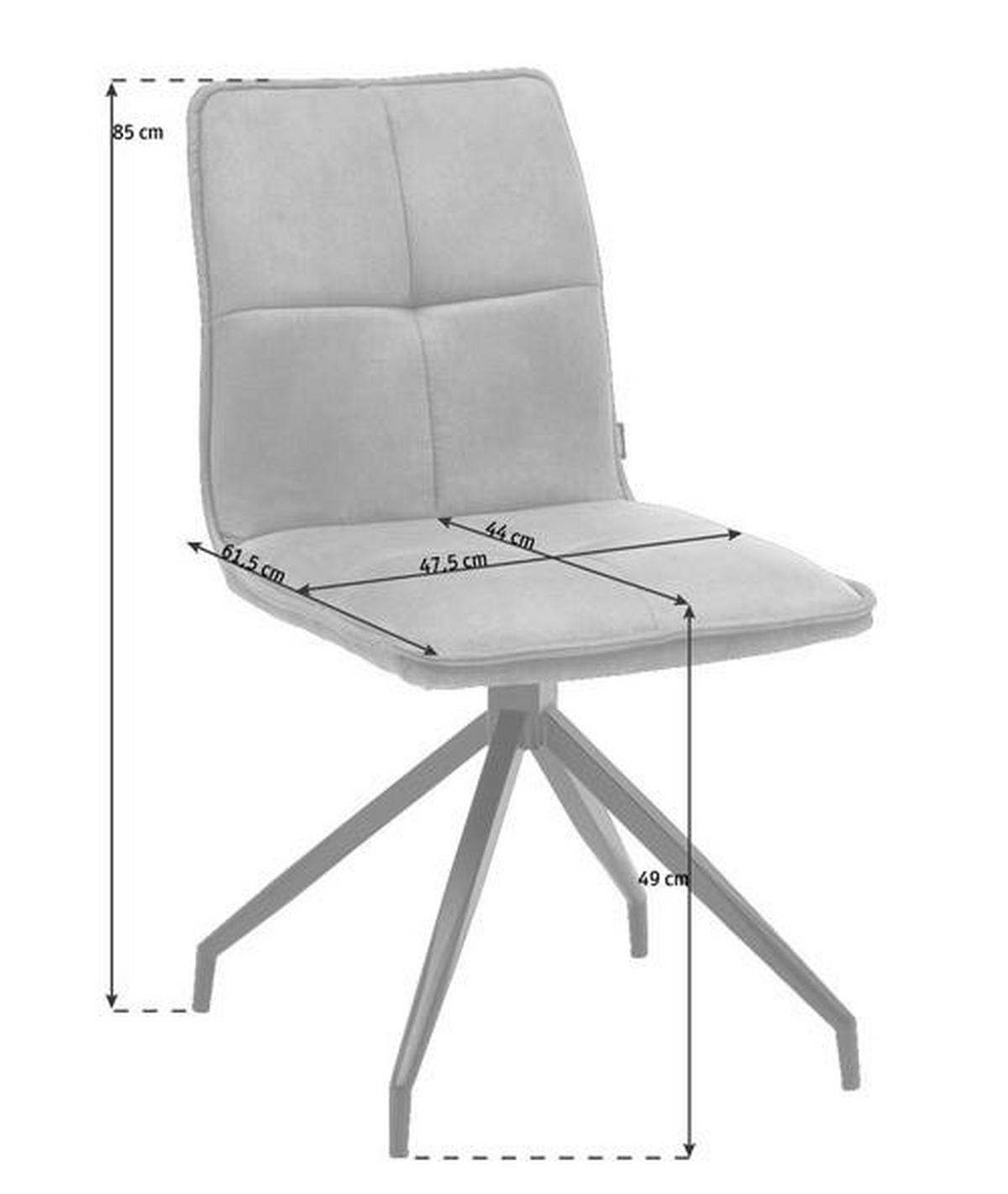 STOL järn mikrofiber  - brun/svart, Design, metall/textil (47,5/85/61,5cm) - Hom`in