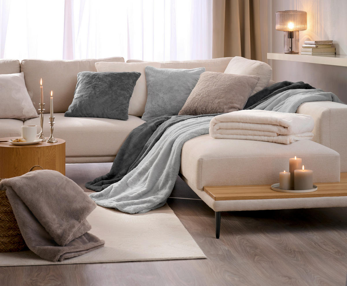 KRZNENA ODEJA  YUKON  150/200 cm       antracit  - antracit, Design, tekstil (150/200cm) - Novel