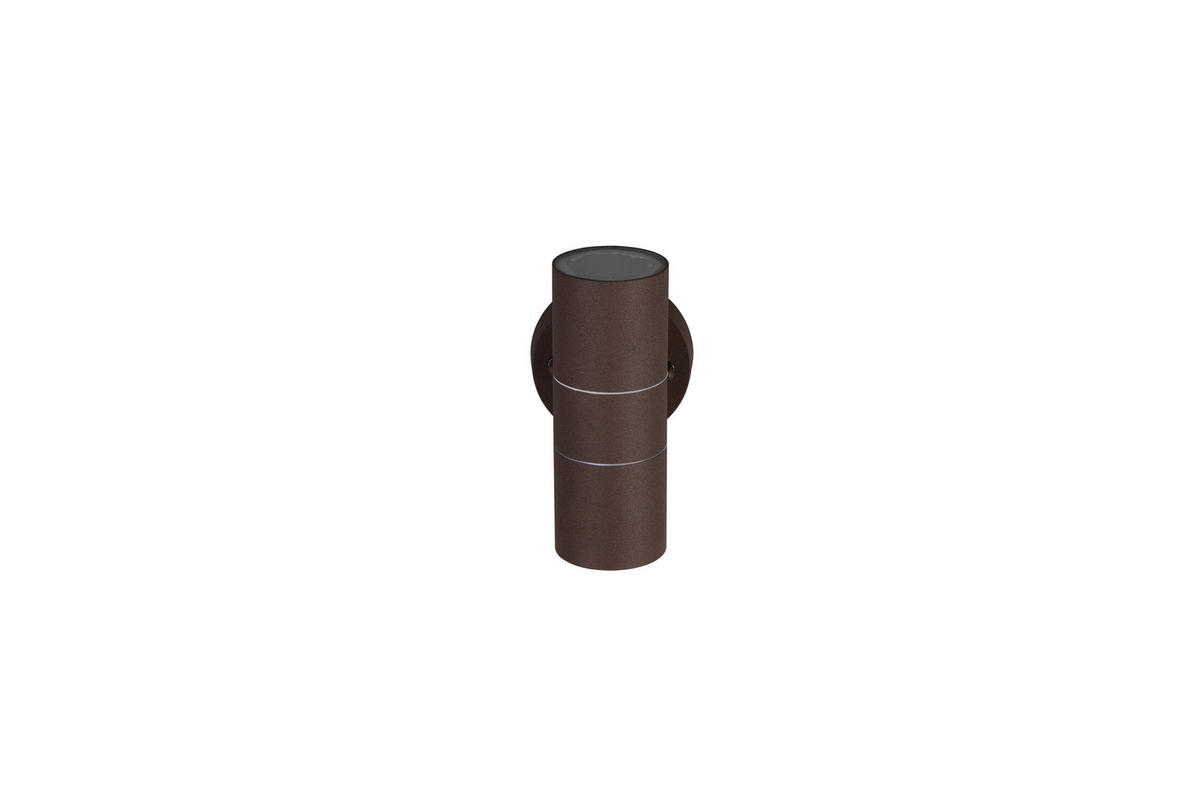 AUSSENWANDLEUCHTE Turia 16,5/9,5/11,5 cm  - Klar/Rostfarben, KONVENTIONELL, Glas/Metall (16,5/9,5/11,5cm) - Trio Leuchten