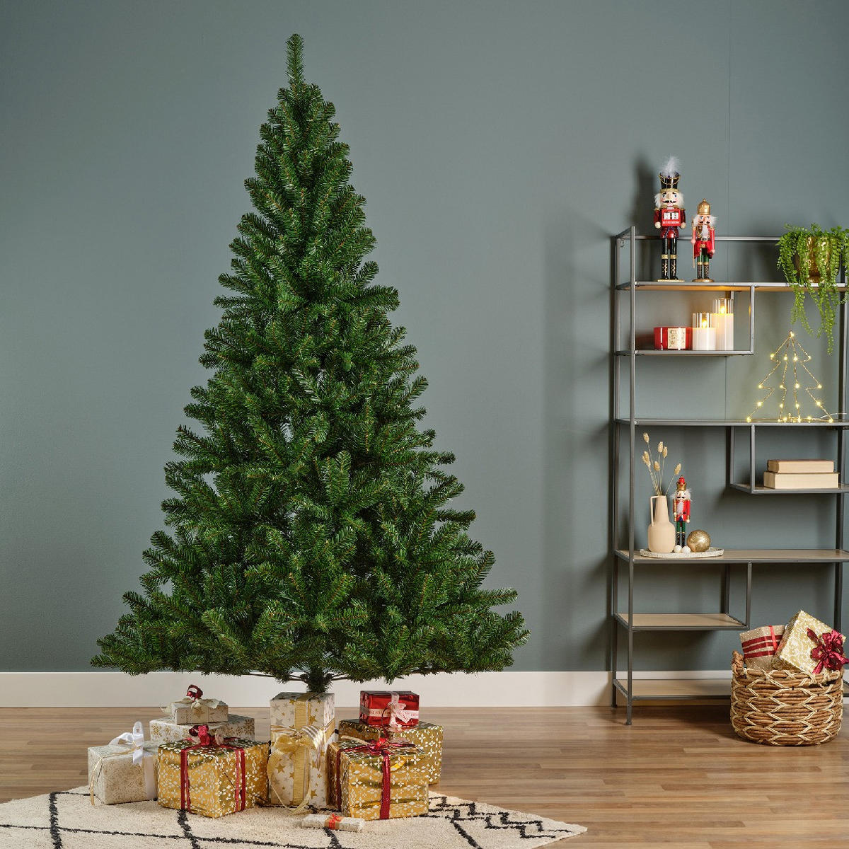 WEIHNACHTSBAUM 150 cm  - Grün, Basics, Kunststoff/Metall (96/150cm) - X-Mas