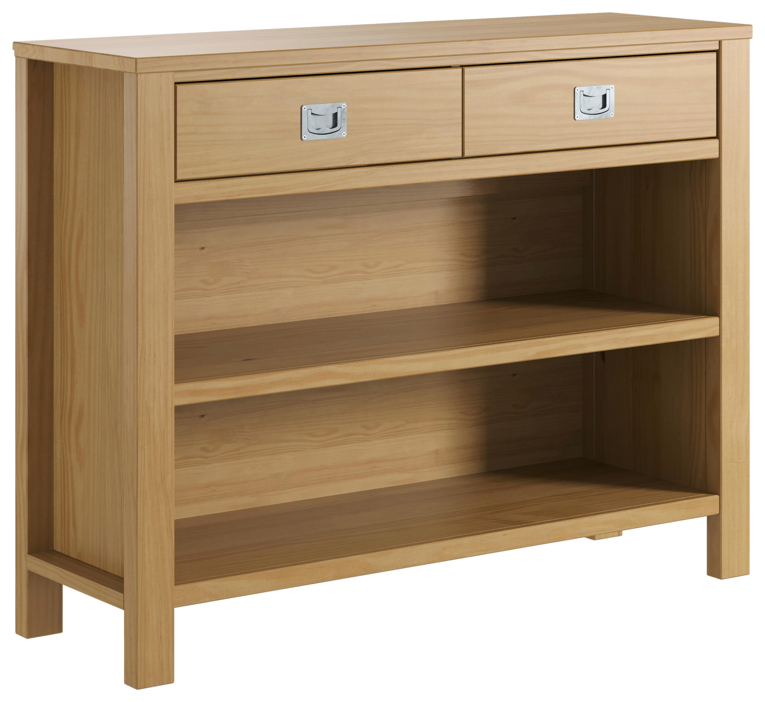 REGAL  110/85/35 cm  - Silberfarben/Naturfarben, KONVENTIONELL, Holz/Holzwerkstoff (110/85/35cm) - Livetastic