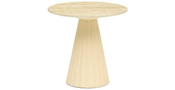 BEISTELLTISCH in Holz, Metall, Keramik 46/46/45 cm  - Creme, Trend, Holz/Keramik (46/46/45cm) - Ambia Home
