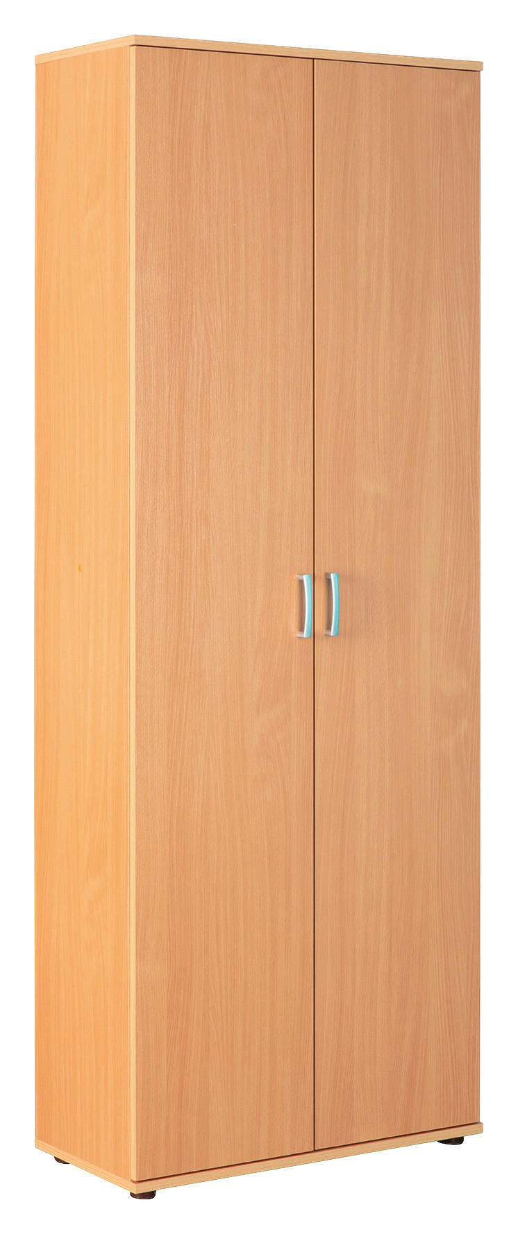 MEHRZWECKSCHRANK 70/189/34 cm  - Silberfarben/Buchefarben, Basics, Holzwerkstoff/Kunststoff (70/189/34cm) - MID.YOU