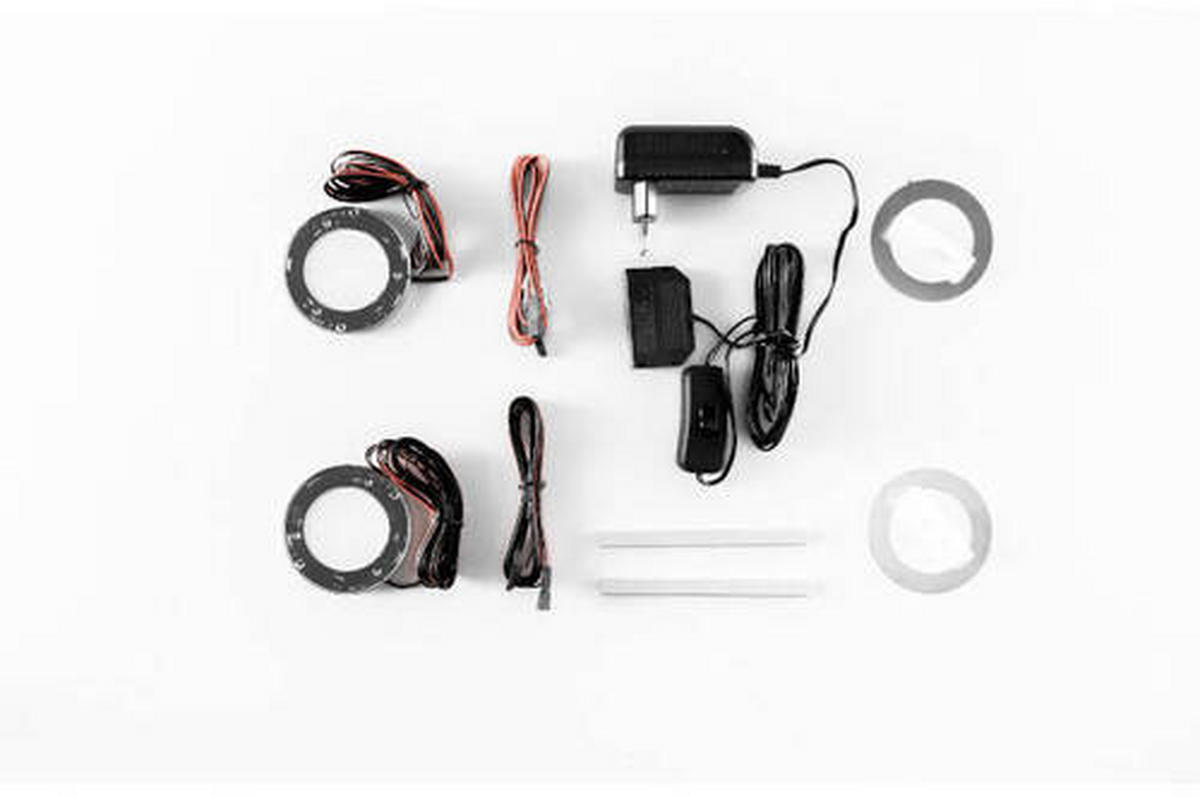 LED-SPOT-2ER-SET  - Schwarz/Weiß, Design, Kunststoff/Metall (6/1/6cm) - Livetastic