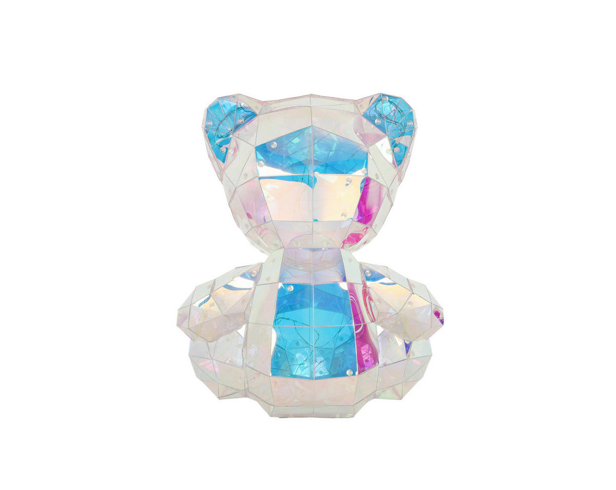 LED-DEKOLEUCHTE Bear 32/28,5/40 cm   - Transparent, LIFESTYLE, Kunststoff (32/28,5/40cm) - Novel