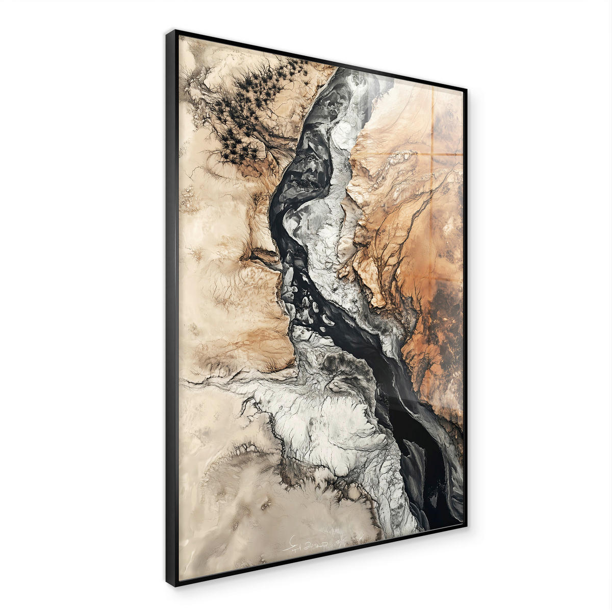 GLASBILD 80/120 cm  - Multicolor, Basics, Glas/Holz (80/120cm)