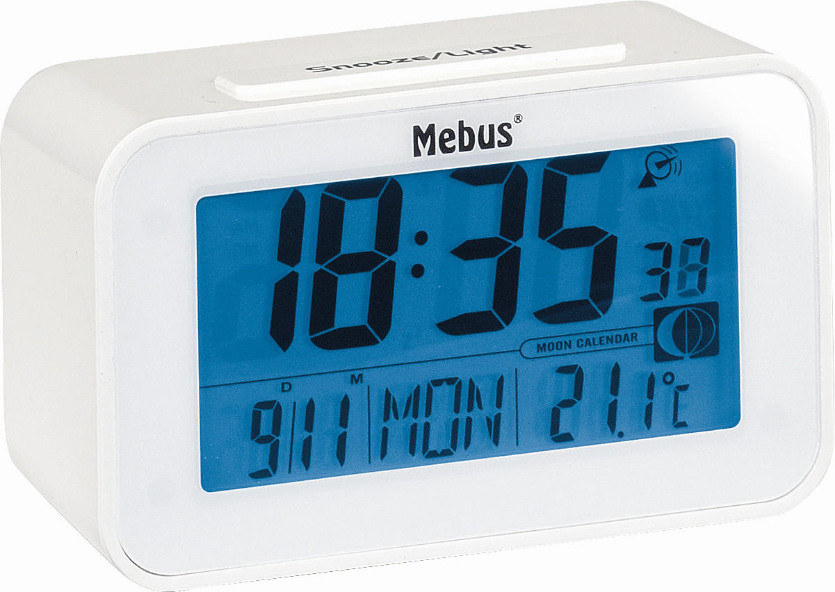 WECKER Weiß 12/7,1/4,8 cm  - Weiß, Basics, Kunststoff (12/7,1/4,8cm)