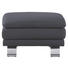 Ecksofa Echtleder Rücken echt - Anthrazit/Alufarben, KONVENTIONELL, Leder/Metall (246/220cm) - Celina Home