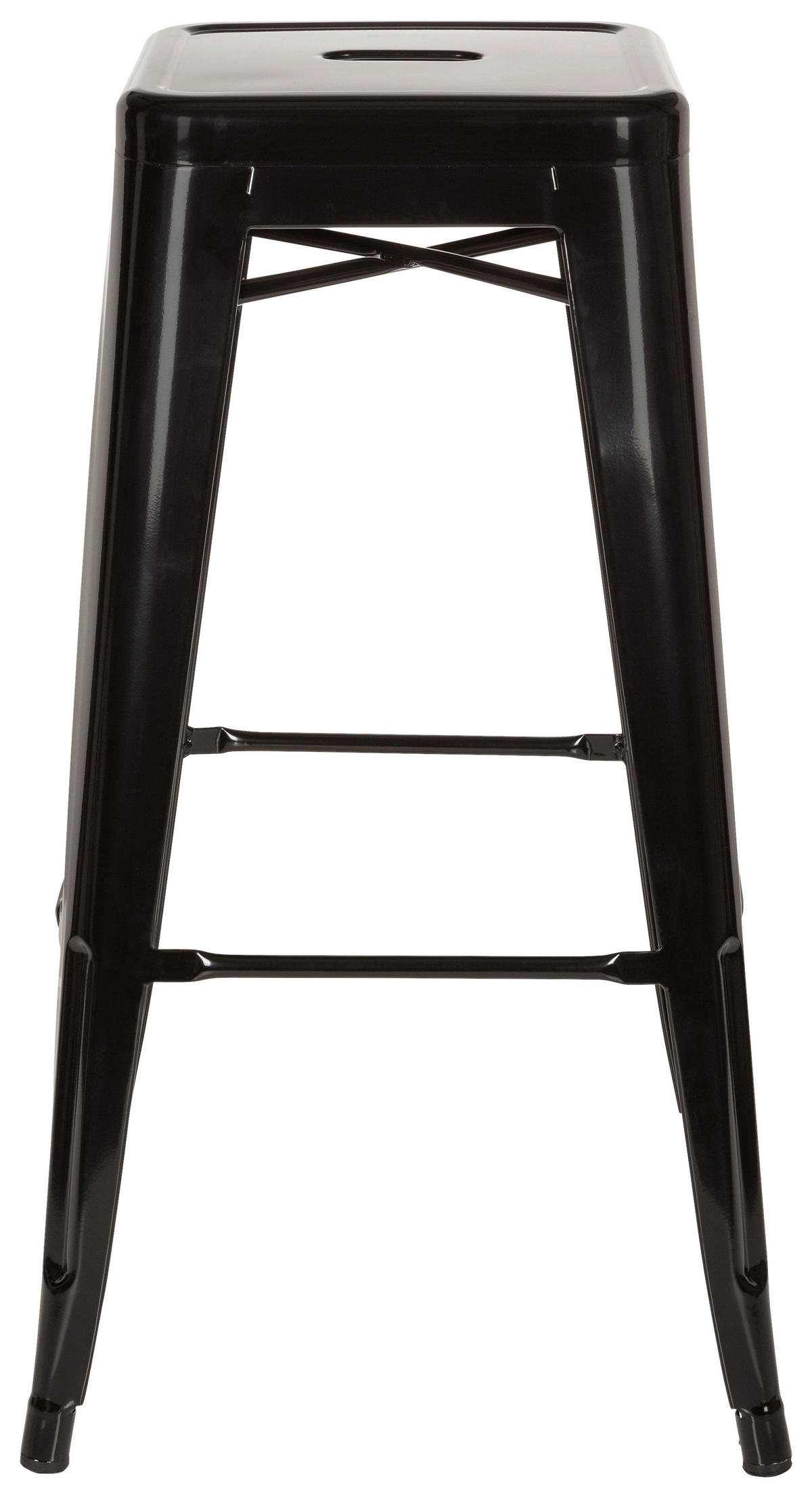 BAROVÁ STOLIČKA, čierna - čierna, Basics, kov (44/77/44cm) - MID.YOU