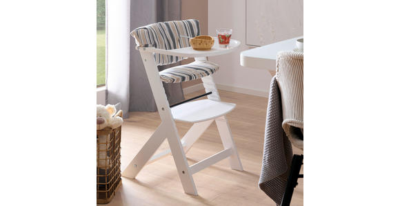 HOCHSTUHLEINLAGE LUNCH  - Beige/Weiß, Basics, Textil (25/50cm) - My Baby Lou