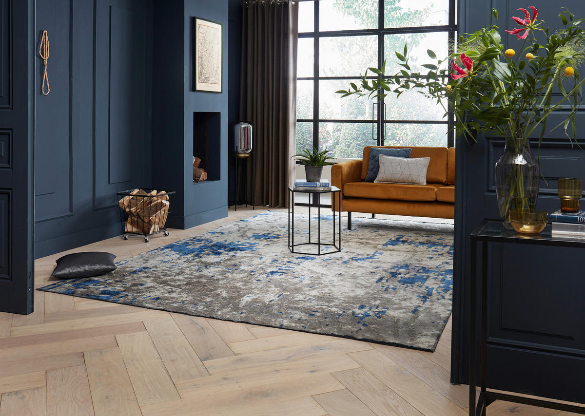 WEBTEPPICH 160/230 cm Blau  - Blau, Design, Textil (160/230cm) - Novel