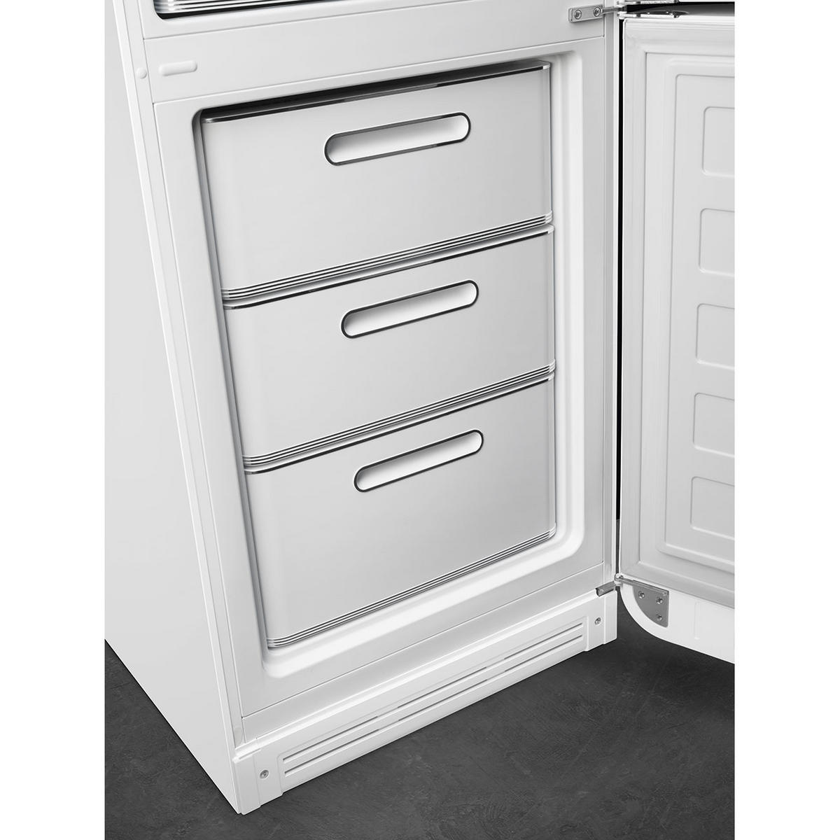 KÜHL-GEFRIER-KOMBINATION FAB32RWH5  - Weiß, Basics, Metall (60/196,8/72,8cm) - SMEG