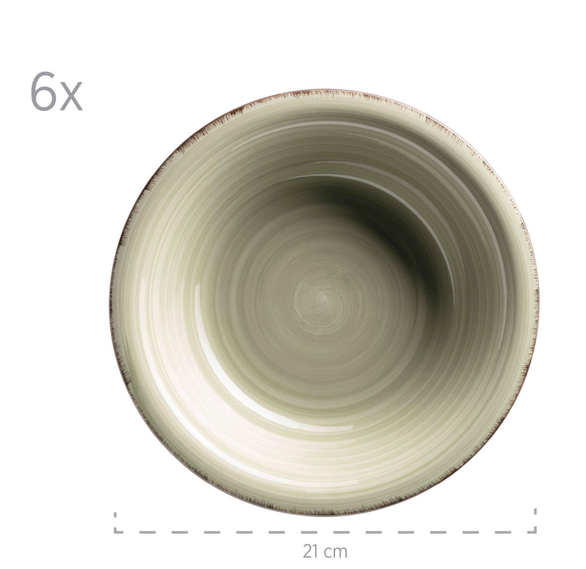 KOMPLETT SERVIS Lumaca 30 delar  - olivgrön, Basics, keramik (60/32/32cm) - Mäser