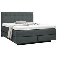 BOXSPRINGBETT 200/200 cm  in Anthrazit  - Anthrazit/Schwarz, Design, Holzwerkstoff/Kunststoff (200/200cm) - Beldomo - Sleep