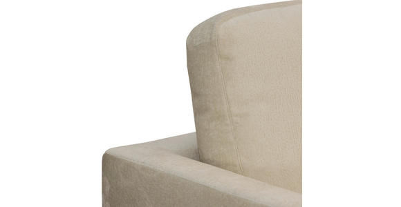 ECKSOFA Beige Chenille - Beige/Silberfarben, KONVENTIONELL, Textil/Metall (284/143cm) - Carryhome