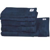 FROTTIERSET SW-Cuddly Dunkelblau 5-teilig  - Dunkelblau, Basics, Textil - Schöner Wohnen