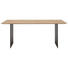 ESSTISCH Asteiche massiv quadratisch Eichefarben, Schwarz - Eichefarben/Schwarz, Design, Holz/Metall (200/100/77cm) - Dieter Knoll ESSTISCH Asteiche massiv quadratisch Eichefarben, Schwarz - Eichefarben/Schwarz, Design, Holz/Metall (200/100/77cm) - Dieter Knoll