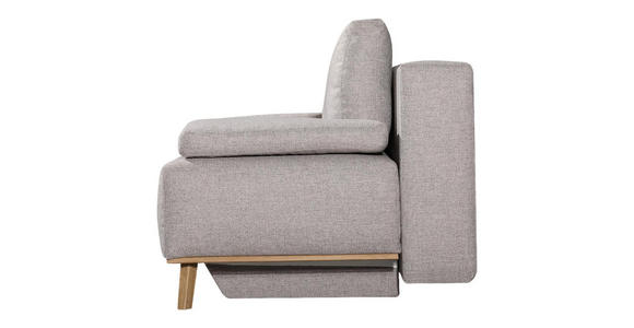 BOXSPRINGSOFA Hellgrau - Hellgrau, MODERN, Holz/Textil (203/97/107cm) - Dieter Knoll