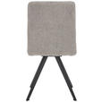 STUHL Webstoff Schwarz, Hellgrau  - Hellgrau/Schwarz, Design, Textil/Metall (46/91/61cm) - Novel