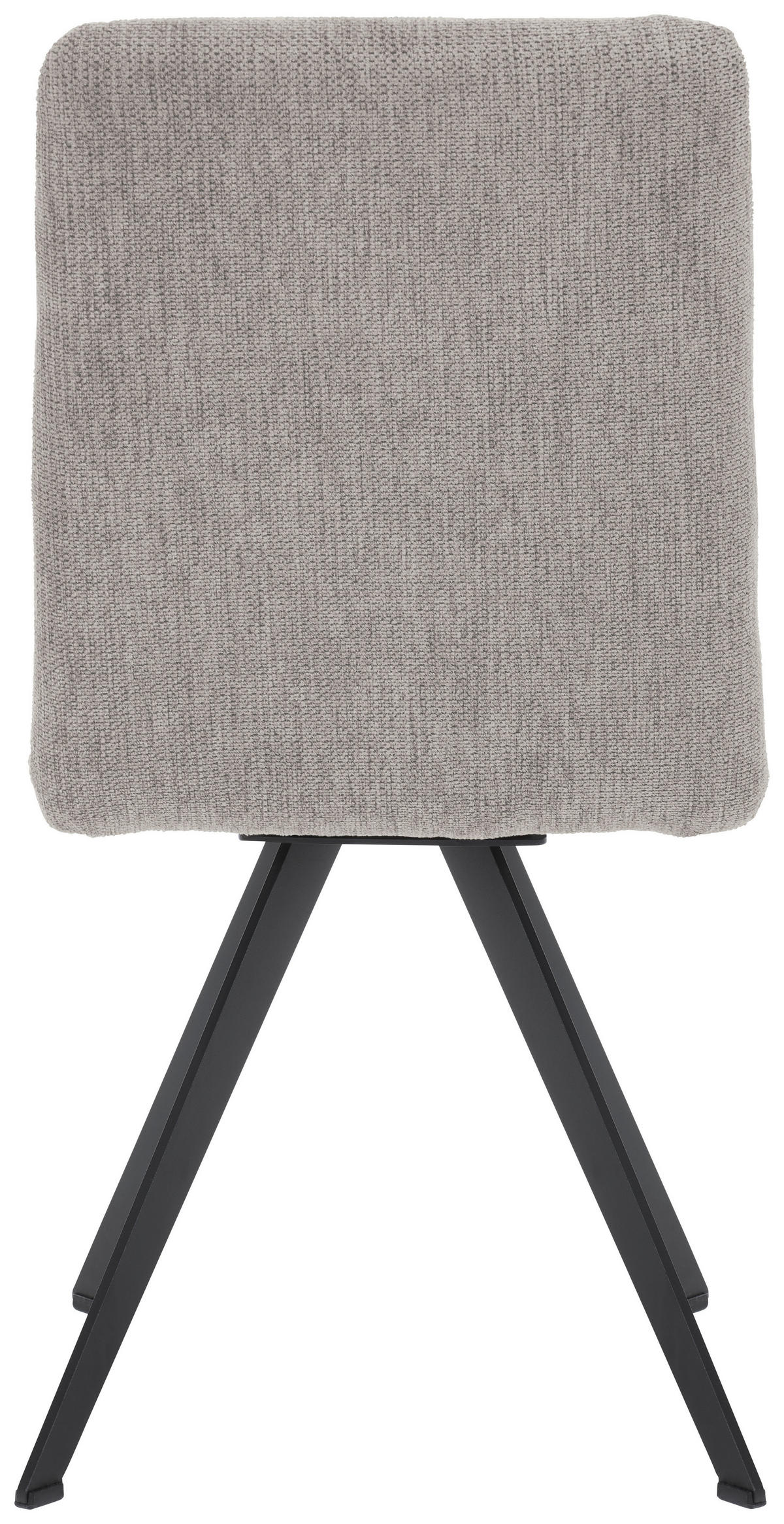 STUHL Webstoff Schwarz, Hellgrau  - Hellgrau/Schwarz, Design, Textil/Metall (45/91/61cm) - Novel