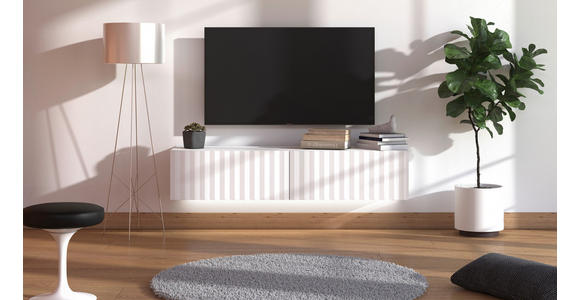 HÄNGELOWBOARD Weiß  - Weiß, Basics, Holzwerkstoff (154/32/42cm) - Carryhome
