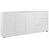 SIDEBOARD 178/80/40 cm  - vit/svart, Design, trämaterial/plast (178/80/40cm) - Carryhome