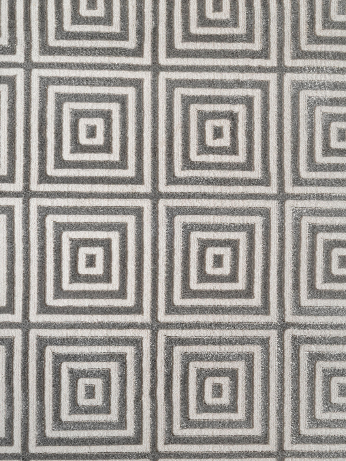 TEPPICH 200/280 cm Perles Grau, Weiß rechteckig  - Weiß/Grau, Basics, Kunststoff (200/280cm) - Elle Decoration