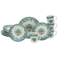 KOMBISERVICE Grün 16-teilig Weihnachten  - Grün, Basics, Keramik - Creatable