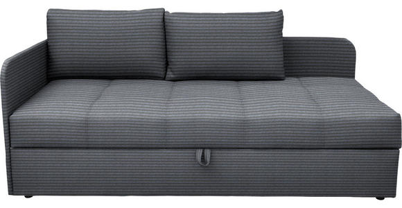 LIEGE  in Cord Grau  - Schwarz/Grau, Basics, Kunststoff/Textil (95/90/205cm) - Xora