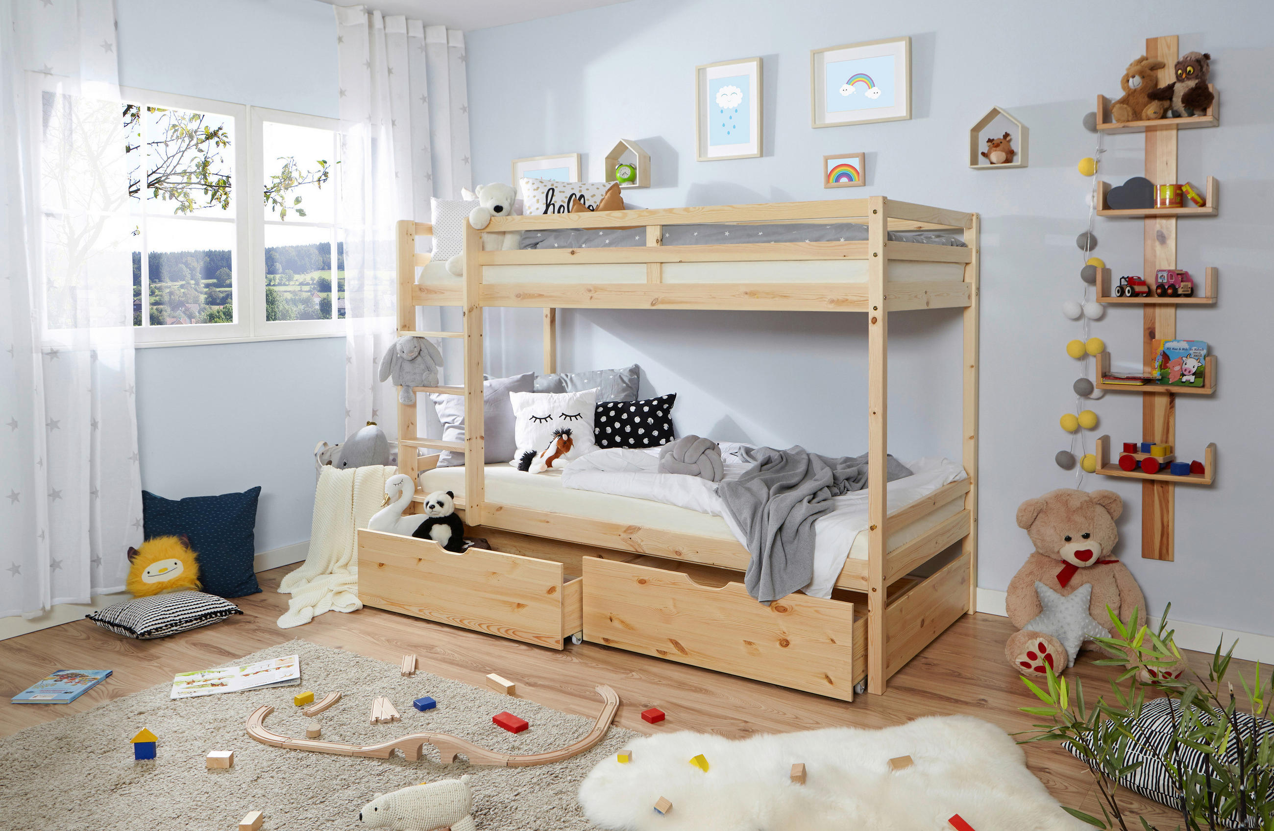 ETAGENBETT 90/200 cm Kieferfarben  - Kieferfarben, MODERN, Holz (90/200cm) - MID.YOU