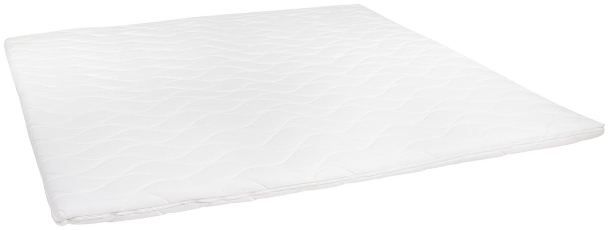 TOPPER LATEX TOPPER 200/200 cm Höhe ca. 6 cm  - Weiss, Modern, Textil (200/200cm) - Livetastic