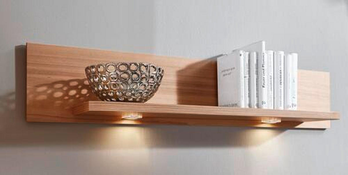 WANDBOARD  130/25/22 cm  - Kernbuche, Konventionell, Holzwerkstoff (130/25/22cm) - Voleo