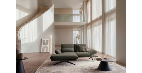 ECKSOFA  in Flachgewebe Braun  155/234 cm  - Schwarz/Braun, Design, Textil/Metall (155/234cm) - Dieter Knoll