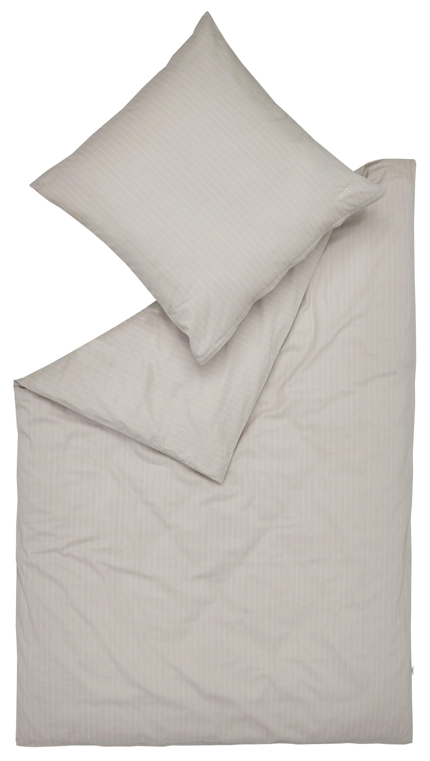 POVLEČENÍ, flanel, světle šedá, 135/200 cm - světle šedá, Basics, textil (135/200cm) - Esprit
