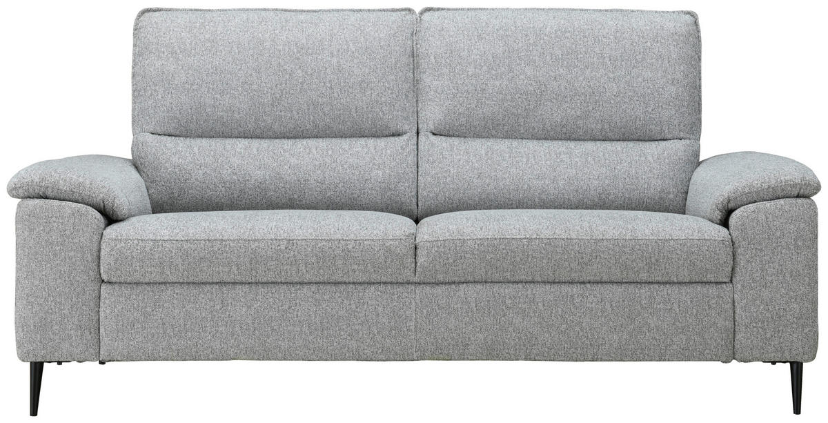 2-SITS SOFFA i textil grå  - svart/grå, Design, metall/textil (193/97/93cm) - P & B