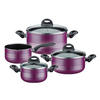 KOCHTOPFSET MILANO color 4-teilig  - Lila, Basics, Metall - GSW